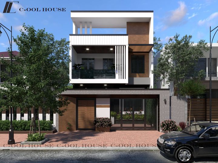 Toàn cảnh mặt tiền biệt thự Huong’s House