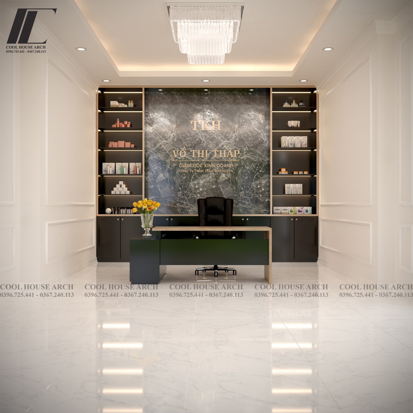 Nội thất không gian làm việc cho gia chủ 