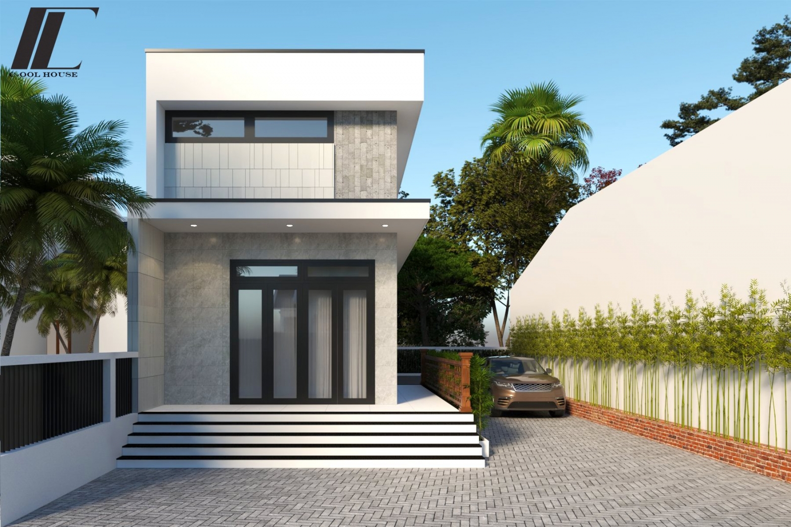 Thiết kế nhà cấp 4 gác lửng hiện đại Linh’s House tại Quế Sơn, Quảng Nam