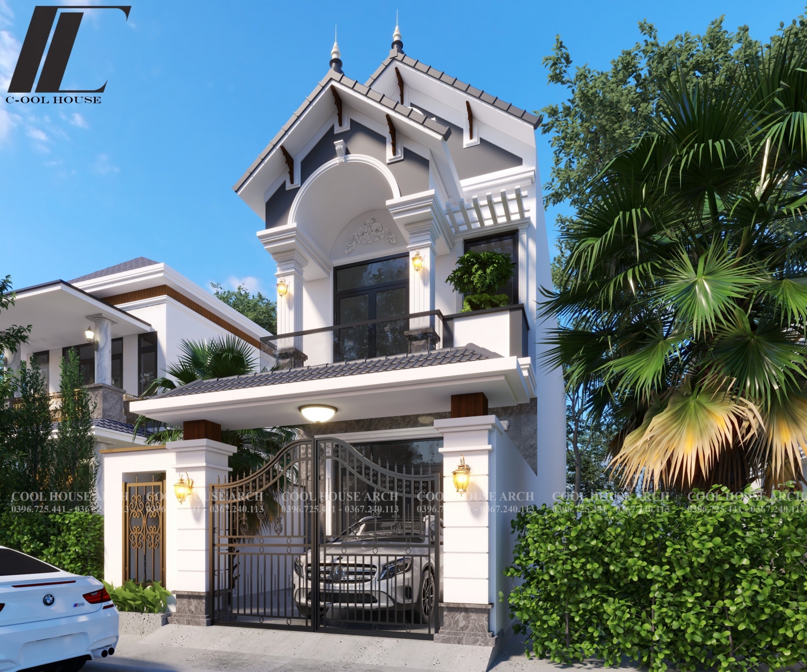 Sân trước nhà phố