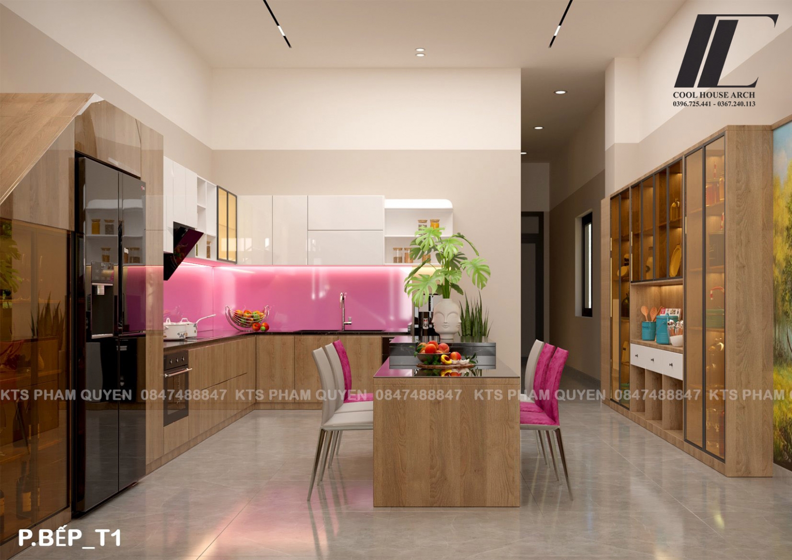 Không gian bếp và bàn ăn Linh’s House