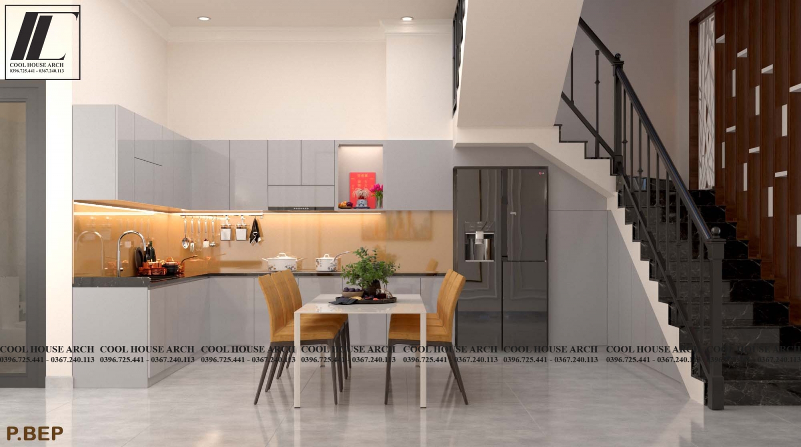 Không gian bếp – ăn tiện nghi, ấm cúng